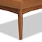 Baxton Studio Sanford Mid-Century Modern Tan Faux Leather and Walnut Brown Finished Wood 3-Piece Dining Nook Set 184-11346-9305-Zoro - alternate 4